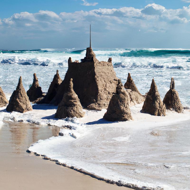 Proč se najednou na Atlantickém oceánu objevil záhadný hrad v písku? - foto 1