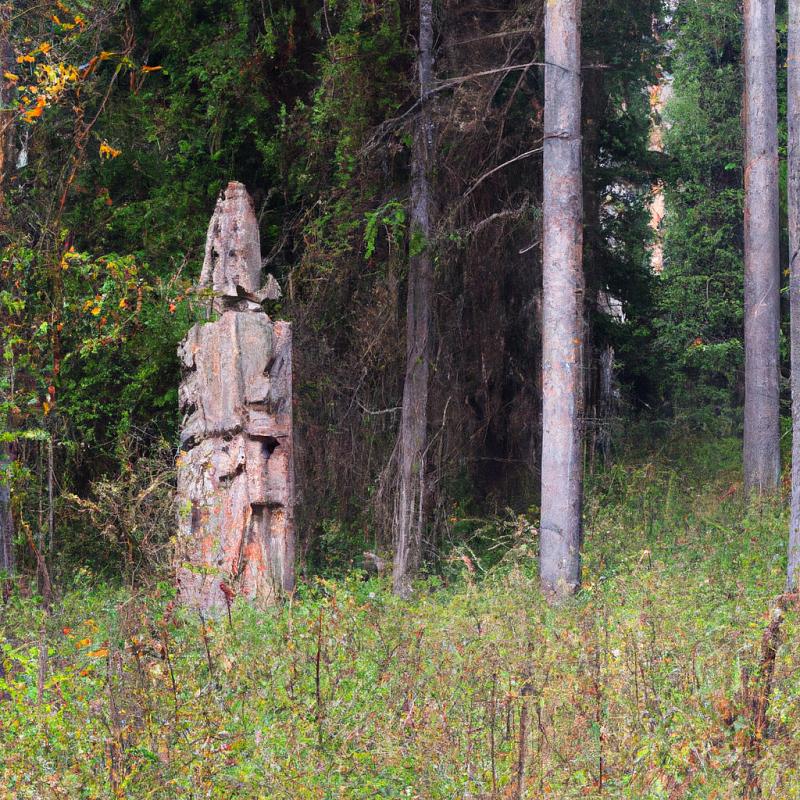 Sloup Neznámého boha: Antický památník zachycující dávné božstvo se náhle objevil v lese. - foto 3