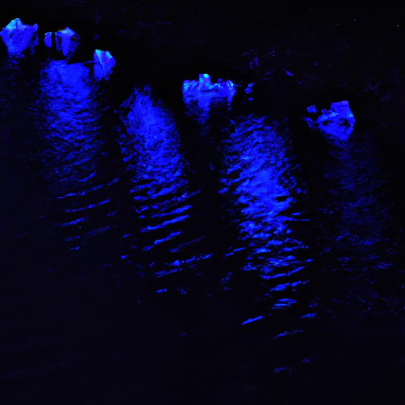 Záhadná změna: Noční vody rozsvícené modrými požáry. - foto 1